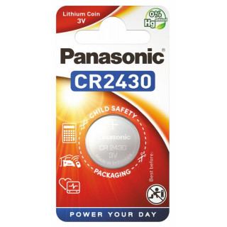Pile Bouton CR2430 Lithium 3V 270mAh Panasonic