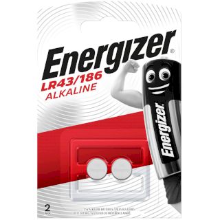 2 Piles Boutons LR43 186 Alcaline 1.5V Energizer