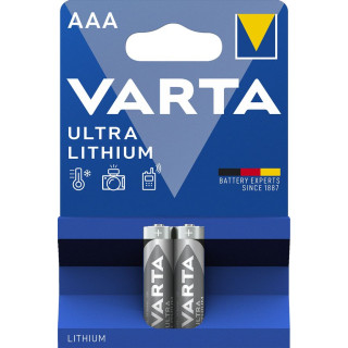 PILES AAA LITHIUM 1.50V 1100mAh BL2 VARTA