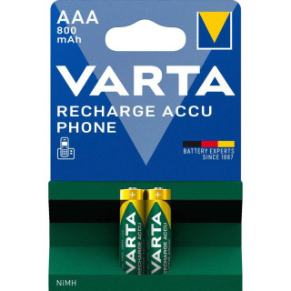 PILES RECHARGEABLES HR03 Phone T398 1.2V 800mAh NiMH Ready to Use BL2 VARTA