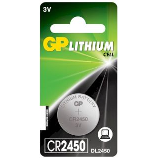 Pile Bouton CR2450 Lithium 3V 610mAh GP