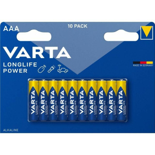 PILES LR03 ALCALINES Longlife Power AAA 1.50V 1270mAh BL10 VARTA