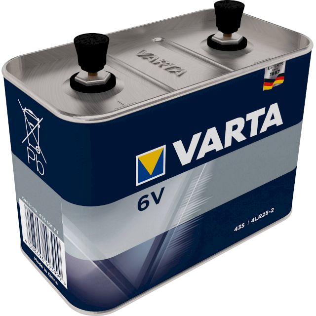 BATTERIE 4LR25-2 HIGH ENERGY METAL LANTERNE LR820 6V 35000mAh VARTA