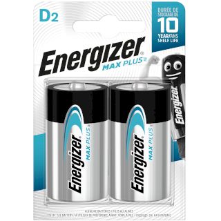 Piles alcalines LR20 D Max Plus BL2 ENERGIZER