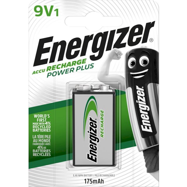 PILE RECHARGEABLE NiMH 6HR61 DC1604 8.4V 175mAh BL1 ENERGIZER