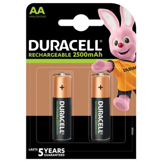 Piles rechargeables NiMH AA HR6 1.2V 2500mAh BL2 DURACELL
