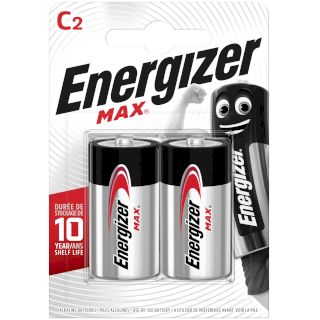 2 Piles C LR14 Alcalines Max 1.5V Energizer