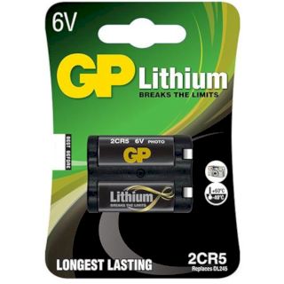 PILE LITHIUM PHOTO 2CR5 6V 1300mAh GP