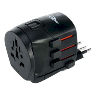 Adaptateur de voyage universel 3 poles ANSMANN
