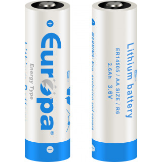 PILE ER14505 LITHIUM 3.6V 2700mAh AA EUROPA