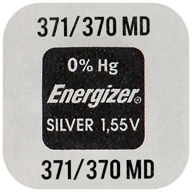 PILE SR920SW OXYDE ARGENT 370 371 1.55V 34mAh ENERGIZER