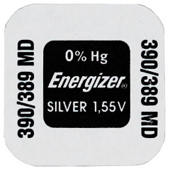 PILE SR1130W-SR1130SW 389-390 OXYDE ARGENT SR54 1.55V 90mAh ENERGIZER