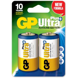 PILES LR20 D ULTRA PLUS ALCALINES x2 GP