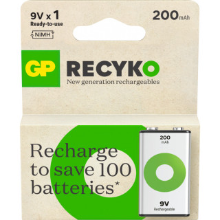 Pile Rechargeable HR22 NiMH 8.4V 200mAh GP Recyko