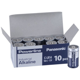PILES LR14 C ALCALINES POWERLINE (10-boite) PANASONIC