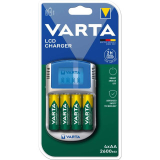 Chargeur LCD Charger Avec 4 Piles AA HR6 2600 mAh Varta