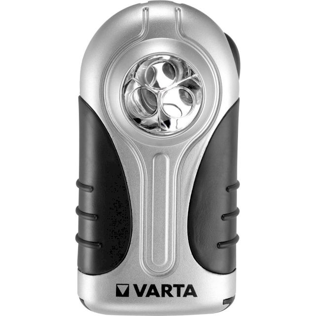 Torche Silver Light LED Avec 3 Piles Longlife Power Varta