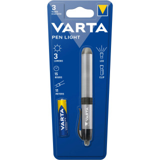 Torche LED Pen Light Avec 1 Piles AAA Longlife Power Varta