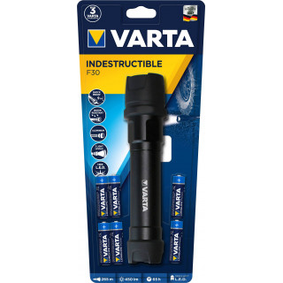 TORCHE LED 6 WATT INDESTRUCTIBLE F30 Pro + 6AA HIGH ENERGY VARTA