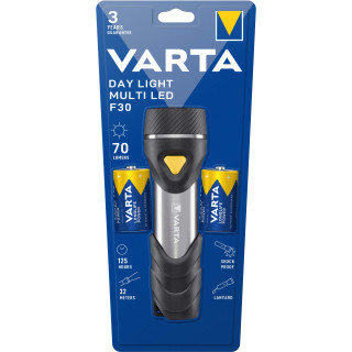Torche Day Light Multi LED F30 Avec 2 Piles D Longlife Power Varta