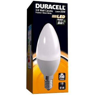 Ampoule LED E14 Bougie Opaque 3.8W/25W 220 Lumens Duracell