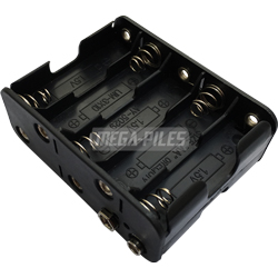 SUPPORT & COUPLEUR DE PILES 10xAA (5x2)
