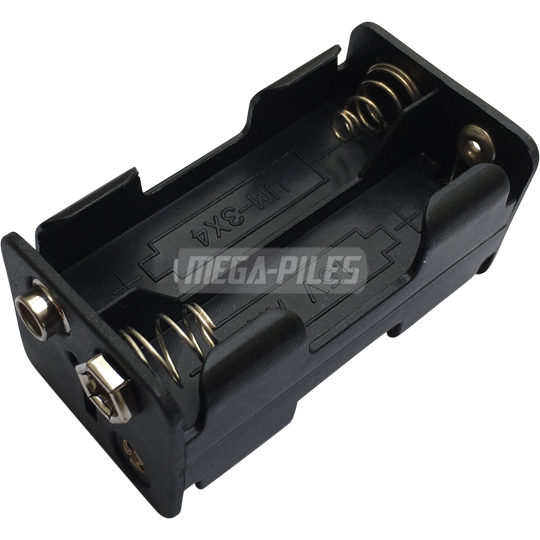 SUPPORT & COUPLEUR DE PILES 4xAA (2x2)