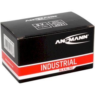 PILES 6LR61 ALCALINES INDUSTRIAL 9V 550mAh (10-pack) ANSMANN
