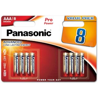 8 Piles LR03 AAA Alcaline Pro Power 1.5V Panasonic