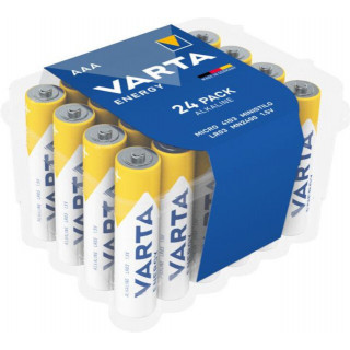 24 Piles AAA LR03 Alcalines Energy 1.5V Varta