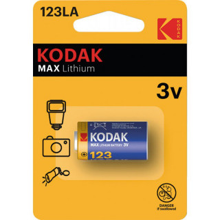 Pile CR123A Photo Max Lithium 3V 1400mAh Kodak