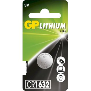 Pile Bouton CR1632 Lithium 3V 140mAh GP