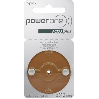 PILES 312 AUDITIVES RECHARGEABLES 1.2V 21mAh BL2 POWERONE
