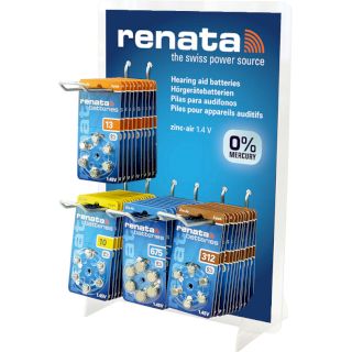 Présentoir pour piles auditives (avec 4 éléments) RENATA
