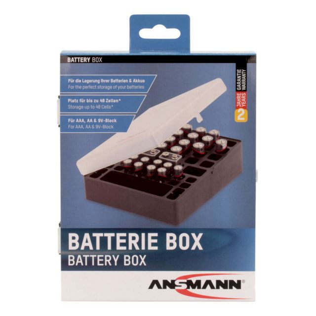 Boite de rangement pour piles 275x170x37mm ANSMANN