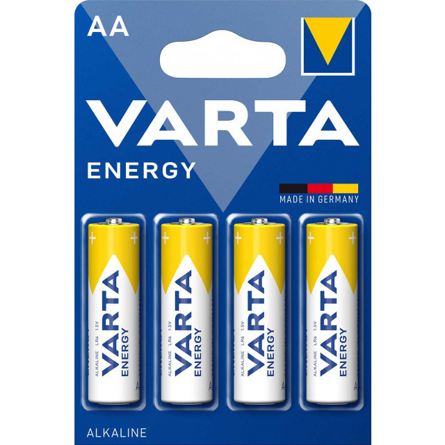4 Piles LR06 AA Alcaline Energy 1.5V Varta