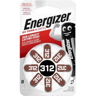 PILES 312 AUDITIVES 1.45V 184mAh BL8 ENERGIZER