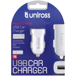 Chargeur Allume-Cigare USB-A 1A Uniross