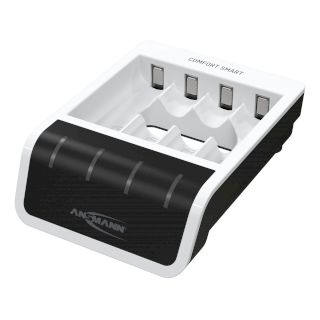 Chargeur rapide avec entrée USB pour 1-4 batteries NiMH de taille Micro AAA / Mignon AA ANSMANN