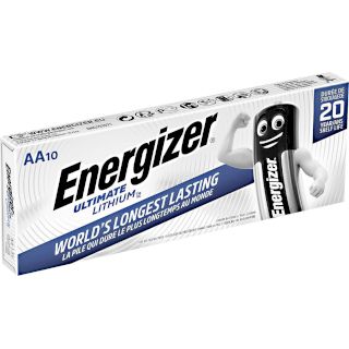 10 Piles AA FR6 Ultimate Lithium L91 1.5V Energizer