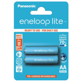 Piles Rechargeables Eneloop Lite AA HR6 1.2V 950mAh BL2