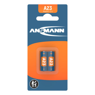 2 Piles A23 - LR23 Alcalines 12V ANSMANN