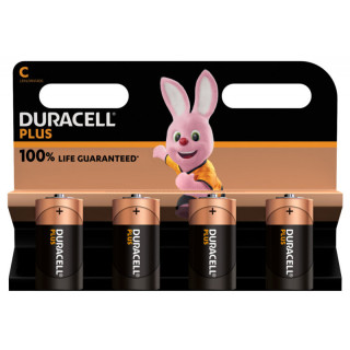 4 Piles C LR14 Alcalines 1.5V Duracell Plus