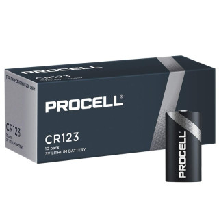 10 Piles CR123A Photo Lithium 3V 1400mAh Duracell Procell