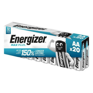 20 Piles Alcalines LR6 AA MX1500 Max Plus ENERGIZER