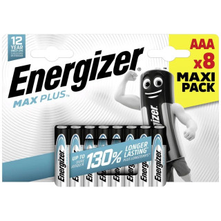 8 Piles LR03 Alcalines AAA MN2400 Max Plus ENERGIZER