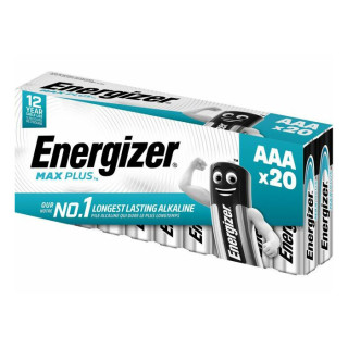 20 Piles LR03 Alcalines AAA MN2400 Max Plus ENERGIZER