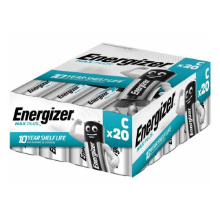 20 Piles Alcalines C LR14 Max Plus ENERGIZER