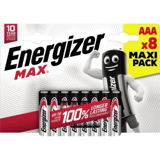 8 Piles Alcalines LR03 AAA Max ENERGIZER