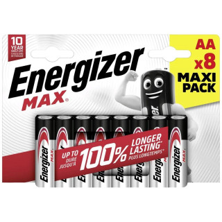 8 Piles Alcalines LR6 AA Max ENERGIZER